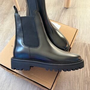 Isabel Marant Castay Chelsea Boots Lug Sole Black | US 8 | New